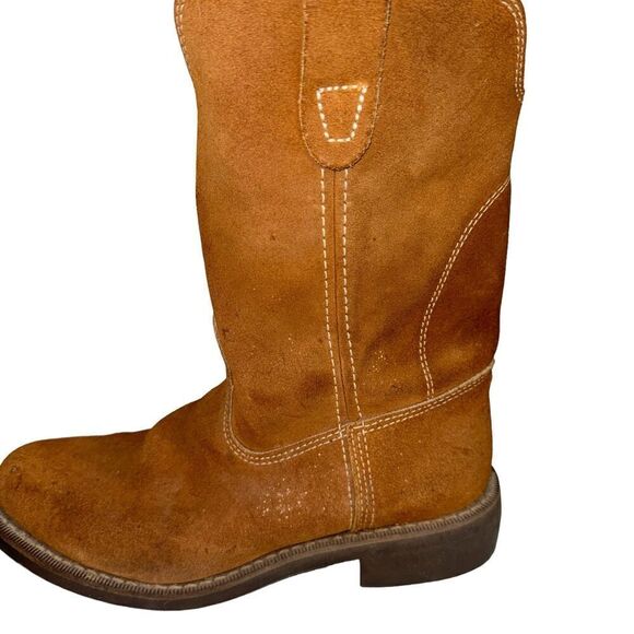 Honchos Boots Brown Suede Leather Boots Men's Size 6.5 Soft Boots Oil Resistant - Picture 4 of 14